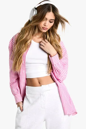 Boohoo Chemise Oversize À Rayures