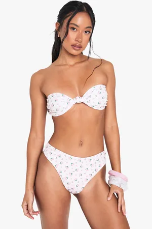 Boohoo Haut De Maillot Bandeau Fleuri