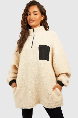 Boohoo Sweat Premium En Polaire À Col Zippé