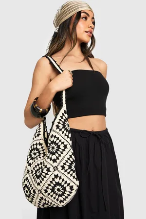 Boohoo Sac À Main Patchwork En Crochet