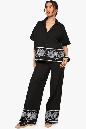 Boohoo Pantalon À Bordures Brodées