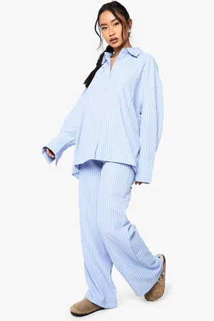 Boohoo Ensemble Rayé Oversize Avec Chemise Et Pantalon
