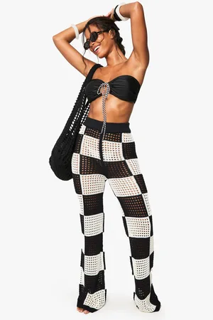 Boohoo Pantalon De Plage Large À Carreaux