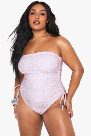 Boohoo Grande Taille,Maillot De Bain À Imprimé Coquillages Et Perles