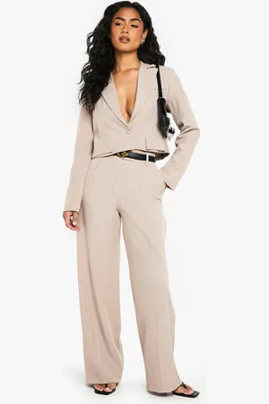 Boohoo Pantalon Large Fluide À Bouton Contrastant