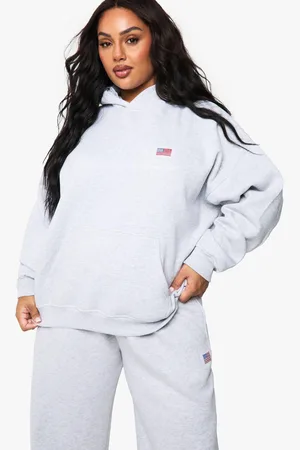 Boohoo Sweat À Capuche Oversize À Broderie Usa