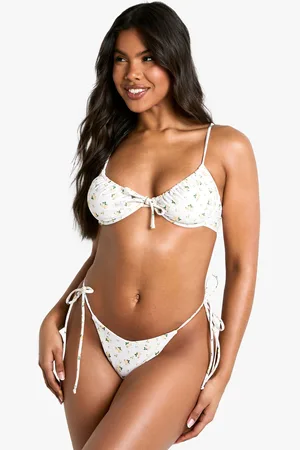 Boohoo Haut De Maillot À Armatures Et Fleurs