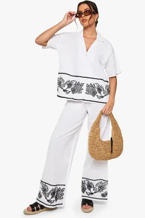 Boohoo Pantalon À Bordures Brodées