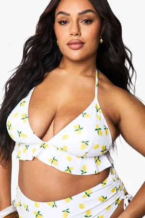 Boohoo Grande Taille,Bikini Taille Haute À Imprimé
