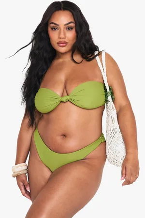 Boohoo Grande Taille,Haut De Maillot Bandeau Noué