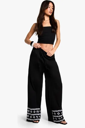 Boohoo "Tall",Pantalon Large À Broderies