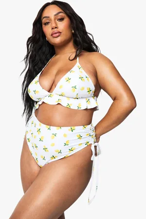 Boohoo Grande Taille,Bikini Taille Haute À Imprimé