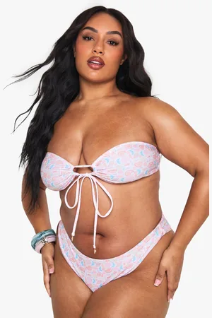 Boohoo Grande Taille,Top Bandeau À Imprimé Coquillages