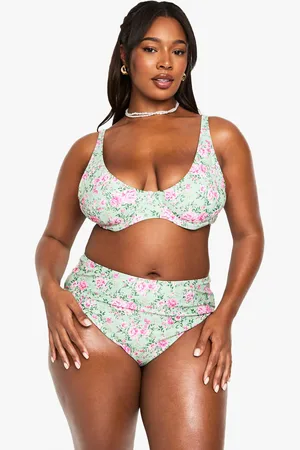 Boohoo Grande Taille,Ensemble De Bikini Fleuri