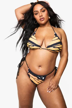 Boohoo Grande Taille,Bikini Oversize À Imprimé Papillon