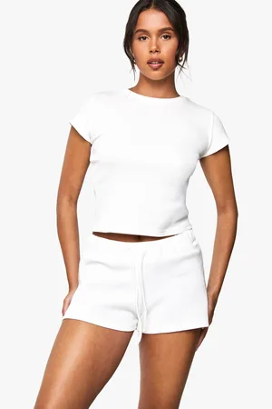 Boohoo Short De Running Noué En Tissu Gaufré