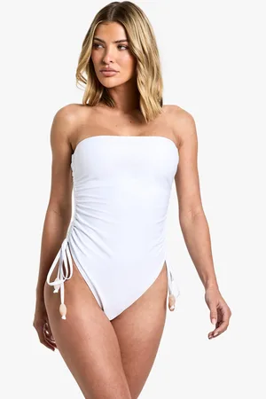 Boohoo Maillot De Bain Froncé À Perles