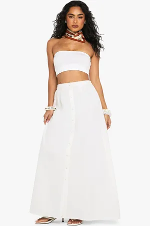 Boohoo Jupe Longue Boutonnée