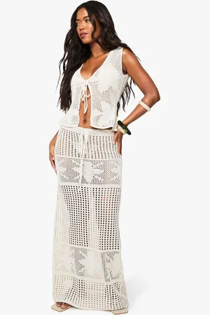 Boohoo Jupe Longue Fleurie En Crochet