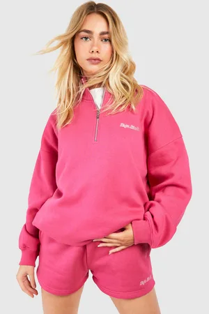 Boohoo Sweat Oversize À Col Zippé Et Logo Dsgn Studio