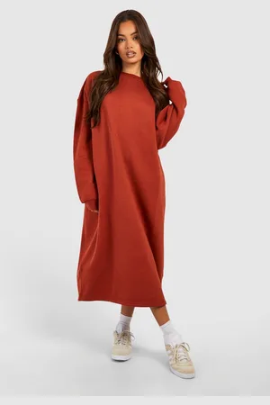 Boohoo Robe Oversize Mi,Longue
