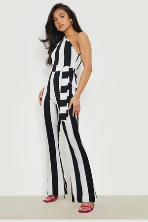 Boohoo "Petite",Combinaison Flare À Rayures