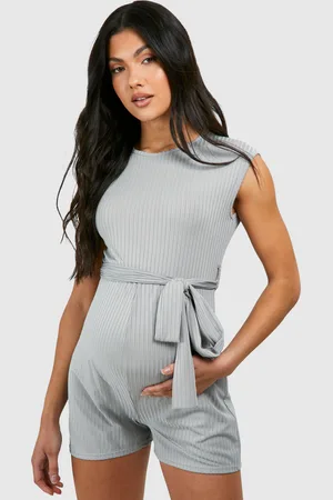 Boohoo Maternité,Combinaison De Grossesse Confort Sans Manches À Ceinture