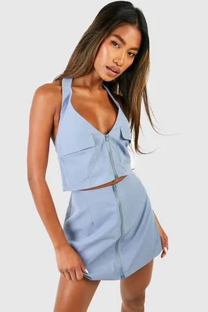 Boohoo Mini,Jupe Cargo Zippée
