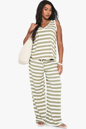 Boohoo Grande Taille,Pantalon Large Oversize