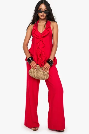Boohoo Pantalon Large Côtelé