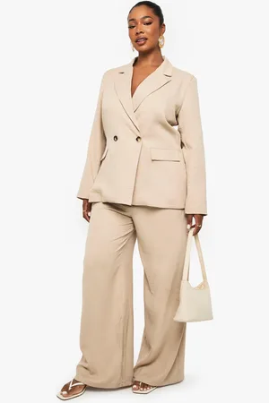 Boohoo Grande Taille,Pantalon Droit Habillé