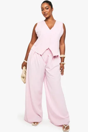 Boohoo Grande Taille,Pantalon De Tailleur Élastiqué