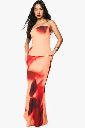 Boohoo Jupe Longue Fleurie En Mousseline De Soie