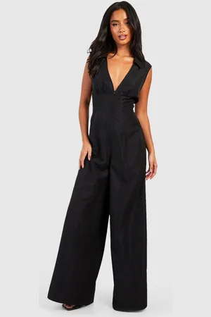 Boohoo "Petite",Combinaison Large Zippée Sur Le Devant