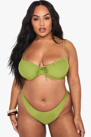 Boohoo Grande Taille,Haut De Maillot Froncé À Armatures
