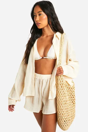 Boohoo Ensemble De Plage Texturé Avec Chemise Et Short