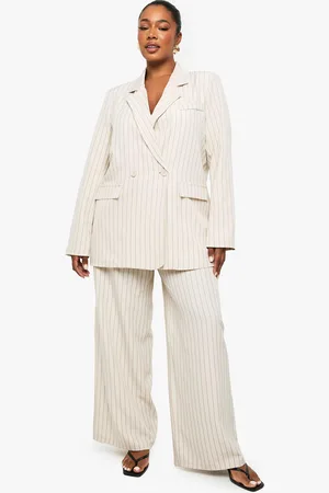 Boohoo Grande Taille,Pantalon Droit Habillé