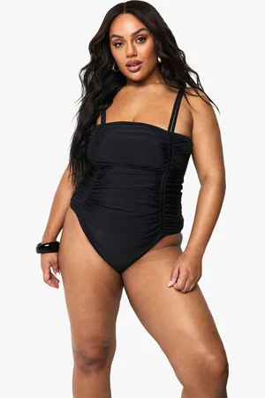 Boohoo Grande Taille,Maillot De Bain Une Pièce Froncé