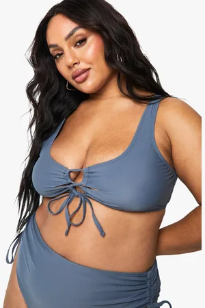 Boohoo Grande Taille,Haut De Maillot Rembourré À Lacets