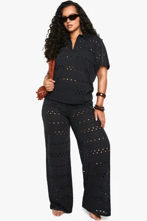 Boohoo Grande Taille,Pantalon De Plage Large