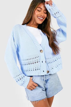 Boohoo Cardigan Court En Crochet