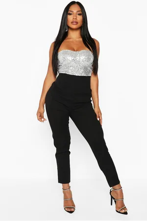 Boohoo Combinaison Style Bustier À Paillettes