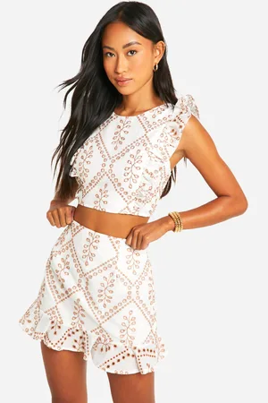 Boohoo Mini,Jupe Brodée