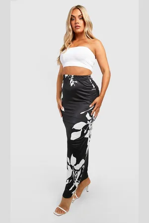 Boohoo Grande Taille,Jupe Longue Fleurie Imprimée