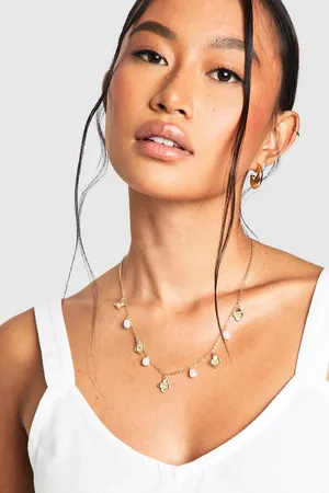 Boohoo Collier À Pendentif Fleuri Et Perle