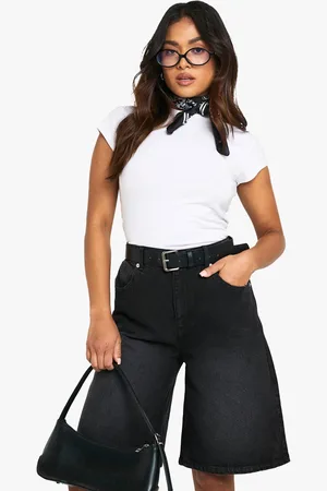 Boohoo "Petite",Bermuda En Jean