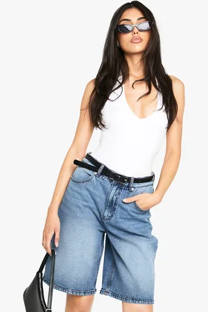 Boohoo Bermuda En Jean