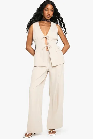Boohoo Pantalon Droit Zippé Habillé