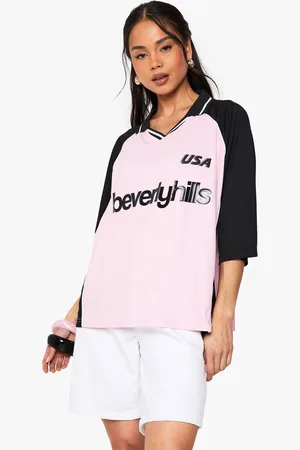 Boohoo Beverly Hills Contrast Panel Football Jersey