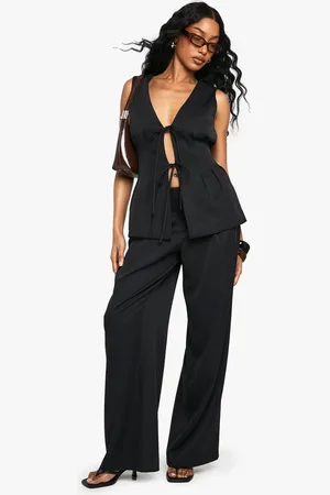 Boohoo Pantalon Droit Zippé Habillé